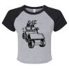 Women's Micro Rib Raglan Baby Tee Thumbnail