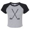 Women's Micro Rib Raglan Baby Tee Thumbnail
