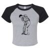 Women's Micro Rib Raglan Baby Tee Thumbnail