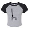 Women's Micro Rib Raglan Baby Tee Thumbnail