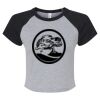 Women's Micro Rib Raglan Baby Tee Thumbnail