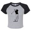 Women's Micro Rib Raglan Baby Tee Thumbnail