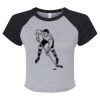 Women's Micro Rib Raglan Baby Tee Thumbnail