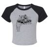 Women's Micro Rib Raglan Baby Tee Thumbnail