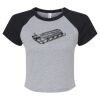 Women's Micro Rib Raglan Baby Tee Thumbnail