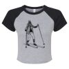 Women's Micro Rib Raglan Baby Tee Thumbnail