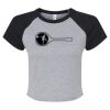 Women's Micro Rib Raglan Baby Tee Thumbnail