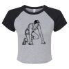 Women's Micro Rib Raglan Baby Tee Thumbnail