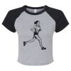 Women's Micro Rib Raglan Baby Tee Thumbnail