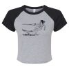 Women's Micro Rib Raglan Baby Tee Thumbnail