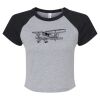 Women's Micro Rib Raglan Baby Tee Thumbnail