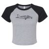 Women's Micro Rib Raglan Baby Tee Thumbnail