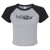 Women's Micro Rib Raglan Baby Tee Thumbnail