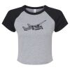 Women's Micro Rib Raglan Baby Tee Thumbnail