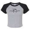 Women's Micro Rib Raglan Baby Tee Thumbnail