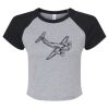 Women's Micro Rib Raglan Baby Tee Thumbnail