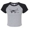Women's Micro Rib Raglan Baby Tee Thumbnail