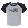 Women's Micro Rib Raglan Baby Tee Thumbnail