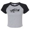 Women's Micro Rib Raglan Baby Tee Thumbnail