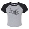 Women's Micro Rib Raglan Baby Tee Thumbnail
