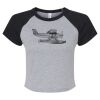 Women's Micro Rib Raglan Baby Tee Thumbnail