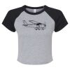 Women's Micro Rib Raglan Baby Tee Thumbnail