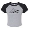 Women's Micro Rib Raglan Baby Tee Thumbnail