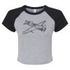 Women's Micro Rib Raglan Baby Tee Thumbnail