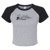 Women's Micro Rib Raglan Baby Tee Thumbnail