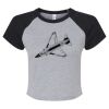 Women's Micro Rib Raglan Baby Tee Thumbnail