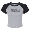 Women's Micro Rib Raglan Baby Tee Thumbnail