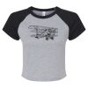 Women's Micro Rib Raglan Baby Tee Thumbnail