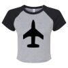 Women's Micro Rib Raglan Baby Tee Thumbnail