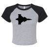 Women's Micro Rib Raglan Baby Tee Thumbnail