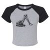 Women's Micro Rib Raglan Baby Tee Thumbnail