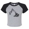 Women's Micro Rib Raglan Baby Tee Thumbnail