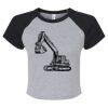 Women's Micro Rib Raglan Baby Tee Thumbnail