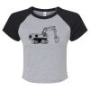 Women's Micro Rib Raglan Baby Tee Thumbnail
