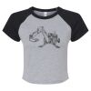 Women's Micro Rib Raglan Baby Tee Thumbnail