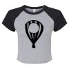 Women's Micro Rib Raglan Baby Tee Thumbnail