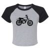 Women's Micro Rib Raglan Baby Tee Thumbnail