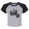 Women's Micro Rib Raglan Baby Tee Thumbnail