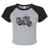 Women's Micro Rib Raglan Baby Tee Thumbnail