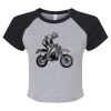 Women's Micro Rib Raglan Baby Tee Thumbnail