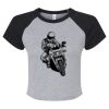 Women's Micro Rib Raglan Baby Tee Thumbnail