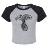 Women's Micro Rib Raglan Baby Tee Thumbnail