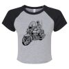 Women's Micro Rib Raglan Baby Tee Thumbnail