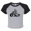 Women's Micro Rib Raglan Baby Tee Thumbnail