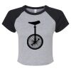 Women's Micro Rib Raglan Baby Tee Thumbnail