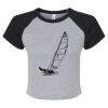 Women's Micro Rib Raglan Baby Tee Thumbnail